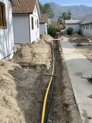 Underground work - Underground DWV
Water supply lines
Gas line Underground work - Underground DWV
Water supply lines
Gas line
