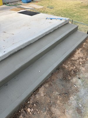 Extended concrete slab - This concrete was done to extended the backyard existing concrete slab , the concrete is level with the house and we did 2 steps with broom finish .
Client was so happy it was done on time in their budget and stress free. Extended concrete slab - This concrete was done to extended the backyard existing concrete slab , the concrete is level with the house and we did 2 steps with broom finish .
Client was so happy it was done on time in their budget and stress free.