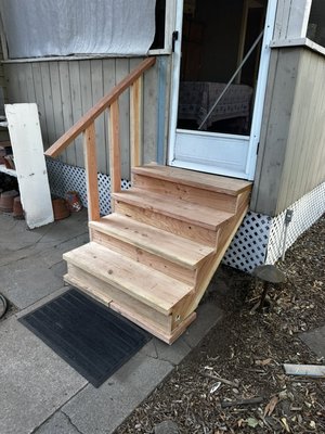 Rebuilt, entry steps - Rebuilt, entry steps from scratch
Handyman near me  Rebuilt, entry steps - Rebuilt, entry steps from scratch
Handyman near me 