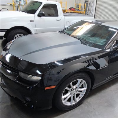 Accents Decals/Wrap - 2014 Chevy Camaro - We all know this desert sun wreaks havoc on our vehicle's paint. But do not despair! Time to get creative with textured wraps!
Our client decided on a Carbon Fiber texture for his hood, thick Metallic Silver racing stripes on roof and trunk, and we finalized with a sultry gloss deep black for his full front bumper.
Now this Camaro is ready to show off!
📲 TEXT/CALL US @ 702-522-1798
Let us make your dream a reality. Accents Decals/Wrap - 2014 Chevy Camaro - We all know this desert sun wreaks havoc on our vehicle's paint. But do not despair! Time to get creative with textured wraps!
Our client decided on a Carbon Fiber texture for his hood, thick Metallic Silver racing stripes on roof and trunk, and we finalized with a sultry gloss deep black for his full front bumper.
Now this Camaro is ready to show off!
📲 TEXT/CALL US @ 702-522-1798
Let us make your dream a reality.