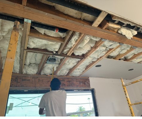 Drywall Repair - Drywall Repair after plumbing leakage. mold remediation before painting service Drywall Repair - Drywall Repair after plumbing leakage. mold remediation before painting service