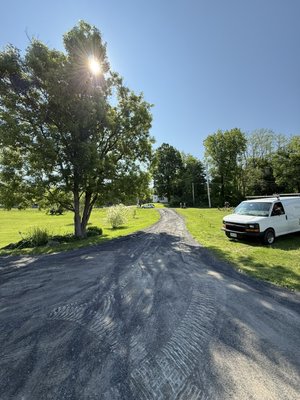New asphalt installation - This was a old stone driveway with new asphalt installed. New asphalt installation - This was a old stone driveway with new asphalt installed.
