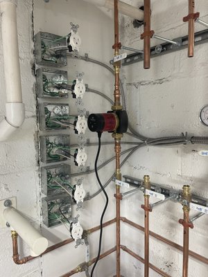 Favorite Project to This Day - One of my favorite all time projects from a while ago. Installed 6 outlets for water heater control in commercial setting Favorite Project to This Day - One of my favorite all time projects from a while ago. Installed 6 outlets for water heater control in commercial setting