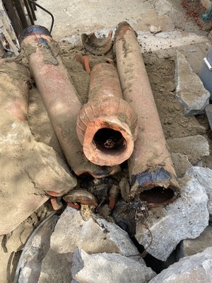 Sewer replacement - We were happy that we can help this customer with this clay sewer replacement do to roots. Sewer replacement - We were happy that we can help this customer with this clay sewer replacement do to roots.