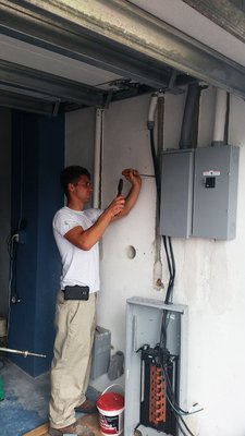 Residential Electrical Work - Installation of electrical panel - Rewiring all lower level of home. Residential Electrical Work - Installation of electrical panel - Rewiring all lower level of home.