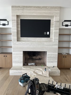 Rasmussen Valve Vanisher System Instillation - Fireplace Remodel Modernized Masonry Transformation
This project started with an outdated masonry box that needed a complete refresh. We performed a Firebrick treatment to darken and enrich the existing brickwork, giving it a clean, modern black finish. Our team then installed a valve-vanisher electronic ignition system with all electronics and components fully concealed, creating a sleek, upgraded fireplace that combines timeless craftsmanship with modern functionality. Rasmussen Valve Vanisher System Instillation - Fireplace Remodel Modernized Masonry Transformation
This project started with an outdated masonry box that needed a complete refresh. We performed a Firebrick treatment to darken and enrich the existing brickwork, giving it a clean, modern black finish. Our team then installed a valve-vanisher electronic ignition system with all electronics and components fully concealed, creating a sleek, upgraded fireplace that combines timeless craftsmanship with modern functionality.