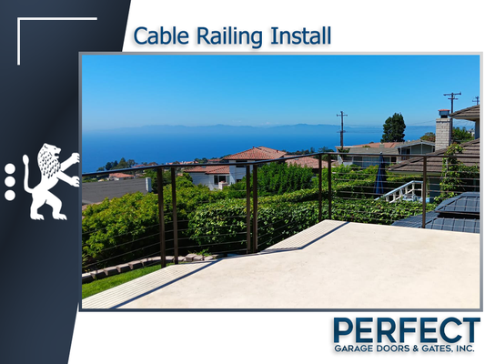 Cable Railing Installation with Powder Coating - Cable Railing Install with Powder Coating in Rancho Palos Verdes, CA. Cable Railing Installation with Powder Coating - Cable Railing Install with Powder Coating in Rancho Palos Verdes, CA.