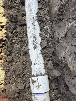Sewer yard repipe - Replace old Yard sewer line from home to city tap. Sewer yard repipe - Replace old Yard sewer line from home to city tap.