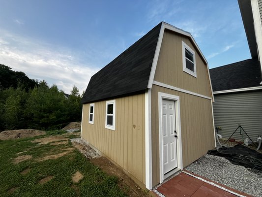 1 car garage/barn 2024 - This addition was not attached but right off the existing home. We poured the foundation which was a monolithic slab. Framed the 1st floor. Framed the stairs to. The loft. Framed the second floor loft. Framed the gabble roof. Layed the sheathing and shingles. Put in the doors a windows. Installed t1 11 siding. An are in the process of planning the inside finish work! 1 car garage/barn 2024 - This addition was not attached but right off the existing home. We poured the foundation which was a monolithic slab. Framed the 1st floor. Framed the stairs to. The loft. Framed the second floor loft. Framed the gabble roof. Layed the sheathing and shingles. Put in the doors a windows. Installed t1 11 siding. An are in the process of planning the inside finish work!