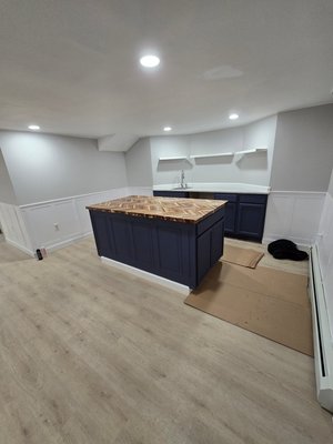 Basement remodel - There was nothing done in the basement it was just concrete the homeowner gave me a description of what they wanted and I built them their dream basement!