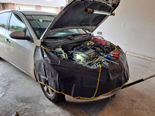 water pump replacement - this was a water pump replacement call or text 479-650-4594