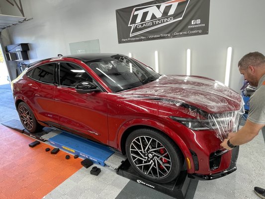 Paint Protection Film - Clear Protection for your vehicle's paint to protect it from rock chips, light scratches and minor damage while driving. Visibly unnoticeable once it's been applied and cured! Contact us for questions regarding coverage areas and pricing.