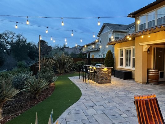 Amazing, complete backyard overhaul in Napa. Calstone Pavers, MSI natural stone. High quality materials and workmanship. - Top of the line Calstone Paver in a completely transformed backyard. Amazing, complete backyard overhaul in Napa. Calstone Pavers, MSI natural stone. High quality materials and workmanship. - Top of the line Calstone Paver in a completely transformed backyard.