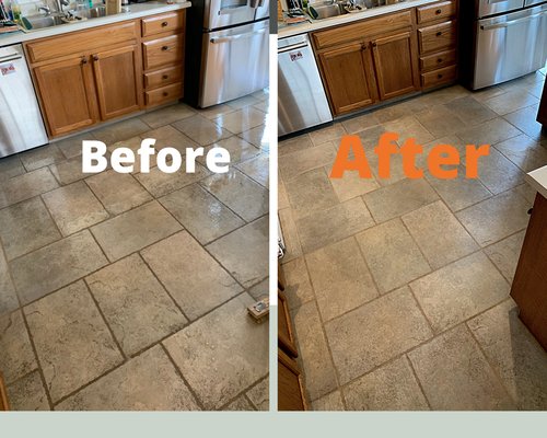Tile/grout cleaning! - Tile/grout can store years of dirt, grease and grime, resulting in dull/dingy and undesirable looks. With the proper soaps, agitation, and high pressure steam clean, we can bring your tile/grout back to life!