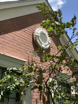Exterior repair work - Scope of work: Replace attic vent. Repair and patch facia, soffit, sand and paint.Included priming, painting the sofit facia and pole. Along with touch ups along cracks siding with caulk.