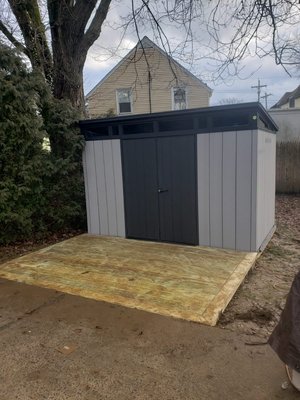 Garage Storage Shelf Installation
We builded the deck first and then start installing the storage Shelf Area job was dine in 3 days - Cuatomer contact us to build a small deck on the aide of his pool. Who did and then install a Garage storage shelf
Job was done in 3 days .
We are happy to help all customer big or small project no a problem! Call for a Free estimate