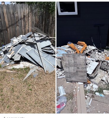 Junk removal - Jon done in San Antonio tx siding Removal Junk removal - Jon done in San Antonio tx siding Removal