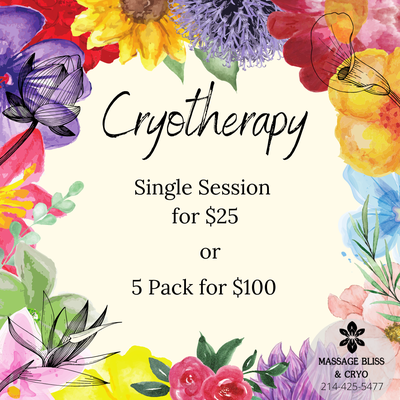 Have you ever tried Cryotherapy? Now is your chance to do so! Take advantage of these special offers - Many benefits of Cryotherapy include reducing cellulite, boosting metabolism, and helping with weight loss. Also, it can be used to even out skin tones and lower signs of aging. Athletes use cryotherapy as a way to speed up their recovery from injuries. Similarly, this treatment can be used to lower inflammation and swelling. Great for clearing muscle and joint pain, cryotherapy is used to help recover from surgery. Have you ever tried Cryotherapy? Now is your chance to do so! Take advantage of these special offers - Many benefits of Cryotherapy include reducing cellulite, boosting metabolism, and helping with weight loss. Also, it can be used to even out skin tones and lower signs of aging. Athletes use cryotherapy as a way to speed up their recovery from injuries. Similarly, this treatment can be used to lower inflammation and swelling. Great for clearing muscle and joint pain, cryotherapy is used to help recover from surgery.