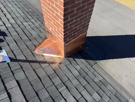 Chimney flashing - We offer expert chimney flashing repair using high-quality copper for long-lasting protection. Copper flashing not only creates a watertight seal between the chimney and roof but also adds durability and a clean, premium finish that resists rust and corrosion. Our team carefully removes old or damaged flashing, inspects for leaks, and installs custom-fit copper flashing to ensure your home stays protected from water damage for decades. Chimney flashing - We offer expert chimney flashing repair using high-quality copper for long-lasting protection. Copper flashing not only creates a watertight seal between the chimney and roof but also adds durability and a clean, premium finish that resists rust and corrosion. Our team carefully removes old or damaged flashing, inspects for leaks, and installs custom-fit copper flashing to ensure your home stays protected from water damage for decades.