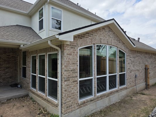 Window Replacement - We replaced the old, worn-out windows with white NT Executive Windows—known for their energy efficiency, smooth operation, and clean, modern look. NT Windows are designed right here in Texas to handle our unique climate, helping keep your home comfortable year-round.