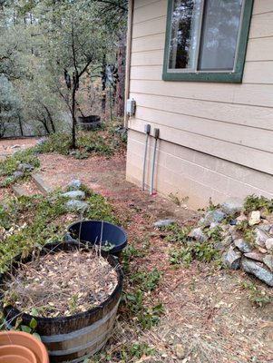 Pier installation in Prescott, AZ - 1,687 sqft. It was built in 1973. Addition added to the home in 1996, it's settled and now the back end of the kitchen in the original home has sunken. 7 PUSH PIERS + 4 ROCK DRILL PROCEDURE + 5 HAND DIGS + 2 CONCRETE R&r W/ HAND DIGS + 7 LIFT PROCEDURE.