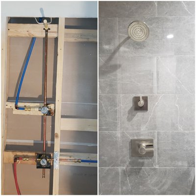 Bathroom Remodel/ Expansion Tank Installation - This was a bathroom remodel where we came in and did the plumbing scope of the job.