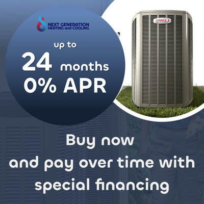 0% APR financing - Special 0% APR Financing Offer – Make Comfort Affordable!

Enjoy total comfort and flexible payment options with our 0% APR financing on HVAC installations. With no interest, this offer allows you to upgrade or replace your system affordably, spreading out costs while maximizing comfort in your home.

Benefits:

No Interest: Pay over time with zero added interest.
Flexible Payments: Enjoy manageable monthly payments that suit your budget.
Energy Savings: Modern HVAC systems are more efficient, helping you save on utility costs.
Call us today to learn more or schedule your free consultation!
