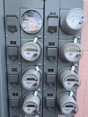 Multi-Unit Electrical Service Upgrade - Completed a full multi-unit electrical service upgrade including installation of a new meter bank, main disconnects, service feeders, and utility metering equipment. Project involved replacing outdated service components, organizing distribution systems, and ensuring all equipment was installed safely, cleanly, and up to current electrical code standards for reliable long-term performance