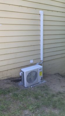New system install - Home owner was converting basement into livable space. Was asked to add to existing system and add air conditioning to two rooms with mini split. We were able to squeeze all into one day on labor work. Not counting the days to plan everything out. New system install - Home owner was converting basement into livable space. Was asked to add to existing system and add air conditioning to two rooms with mini split. We were able to squeeze all into one day on labor work. Not counting the days to plan everything out.