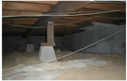 Non-compliance Construction - The following are just a few examples of the more blatant types of non-compliance construction. When discovered by a compliance inspector, these violations must be corrected. These will also halt the sale of a home.