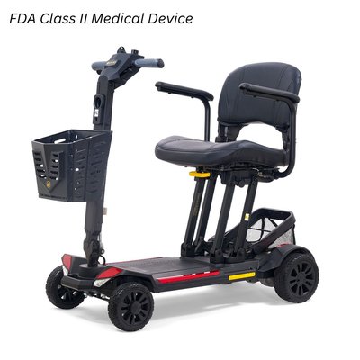 $100 Off! - The Buzzaround CarryOn is a lightweight, foldable travel scooter with a 300 lb. weight capacity. Compact and airline-approved, it’s easy to transport for trips by plane, cruise, or train. Features include a comfortable contoured seat, long-lasting battery, and convenient storage—ideal for on-the-go freedom and comfort.