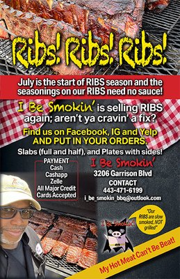 Ribs Season is Starting - July is the start of ribs season! A full slab is $25 and half slabs are $15. But keep an eye out for rib dinner boxes events that will be going on all July long Ribs Season is Starting - July is the start of ribs season! A full slab is $25 and half slabs are $15. But keep an eye out for rib dinner boxes events that will be going on all July long