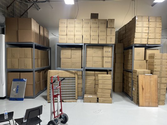 Warehouse organization!!! - This Client just moved the franchise here from Canada. With that came product inventory and of course equipment and furniture.
With our experience and team effort. We were able to help our client save thousands of dollars a month through storage fees. Warehouse organization!!! - This Client just moved the franchise here from Canada. With that came product inventory and of course equipment and furniture.
With our experience and team effort. We were able to help our client save thousands of dollars a month through storage fees.