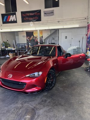 Paint Protection - Here is a before and after of a paint protection/ceramic window tint project