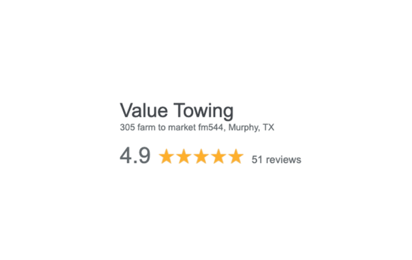 New to Yelp - Not new to 5 Star Reviews - At Value Towing we have a commitment to excellence. 
Our onsite services are designed to meet your needs promptly and effectively, ensuring that you receive the highest quality of service every time you call us.
Don't take it from us, see what our customers are sayin!