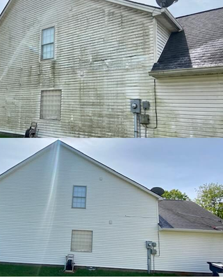 House Wash - This customer wanted a house wash with a 20% off discount as advertised so that's what we did. Take a look and the before and after of this happy customers home.