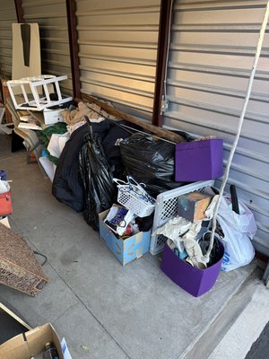 Storage unit clean out in the Mountains Edge area  - This client was moving out of her storage and this was all the leftover junk that she was not taking with her. Called us for help and was able to get out there the same day to get all the items removed. Thank you to this customer. We appreciate you and your business. Hopefully we can help you in the future as well. Storage unit clean out in the Mountains Edge area  - This client was moving out of her storage and this was all the leftover junk that she was not taking with her. Called us for help and was able to get out there the same day to get all the items removed. Thank you to this customer. We appreciate you and your business. Hopefully we can help you in the future as well.