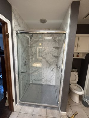 Bathroom remodel 2023 - These are before and after projects of two bathroom remodels we did recently.