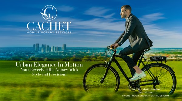 "Efficiency in Elegance: Experience Notary Services Tailored for you." - Cachet Mobile Notary Services is redefining the notary industry by embracing upscale positioning and a brand identity that reflects sophistication and elegance. Our commitment to professionalism has attracted attention from luxury publications, including an upcoming feature in Beverly Hills Living Magazine. As we create buzz in the market, influencers, bloggers, and editors are recognizing us as the premier Beverly Hills notary public and loan signing firm.

Our innovative 2026 advertising campaigns set new standards, showcasing a modern and chic approach to notary services. The word "Cachet" signifies distinction, reputation, and prestige, values mirrored in our notary stamp, certified by the California Secretary of State. We pride ourselves on attention to detail, ensuring efficiency, confidentiality, and a warm, hospitable approach that makes every client feel welcome.

We proudly serve esteemed professionals, financial institutions, elite real estate agencies, and the general public in Beverly Hills and beyond. Whether it’s an affidavit, estate planning, or any other everyday notarization, we cater to businesses of all sizes. Experience the difference with Cachet Mobile Notary Services—schedule your appointment today, and let us provide you with exceptional, stylish, and reliable notary services. We look forward to serving you!