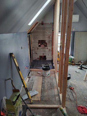 Attic Remodel - This remodel was done on a Attic of a home that needed some repairs. 
Client wanted a full Attic renovation done.