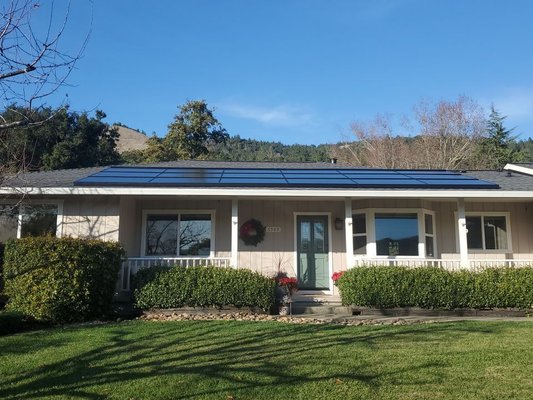 Roofing with Solar - At Crandall Roofing we want to offer the best options for your family and your home. Pictured are some of the completed jobs with solar integrated into the process. The solar panels have become more low-profile than ever and make a lovely addition to your roof and energy bills.