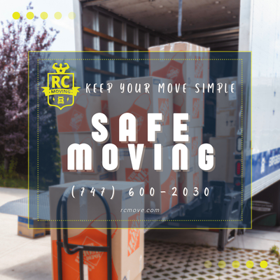 Safe Moving - Your belongings are in safe hands with RC Moving Company. We prioritize the security of your items, using quality packing materials and meticulous handling to prevent any damage. Serving the Los Angeles area with reliable moving solutions. Reach out now for a safe and secure move!