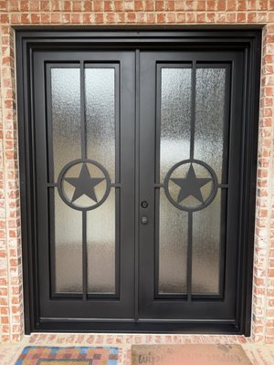 Glass and Iron front door - Our customer wanted to update her front door. We installed a beautiful glass and customer iron front door. She loves it! Glass and Iron front door - Our customer wanted to update her front door. We installed a beautiful glass and customer iron front door. She loves it!