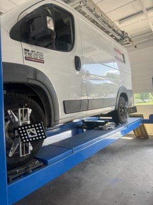 Dodge Ram ProMaster Alignment - Our latest model Autel Alignment System can help your car to drive straight.