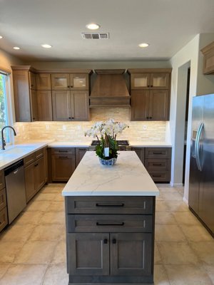 Kitchen Remodel 2022 - Partial Kitchen Remodel! These clients wanted to keep the existing floors and backsplash. We installed new cabinetry and counters to give it a fresh new look. Small changes that make a big difference. Kitchen Remodel 2022 - Partial Kitchen Remodel! These clients wanted to keep the existing floors and backsplash. We installed new cabinetry and counters to give it a fresh new look. Small changes that make a big difference.