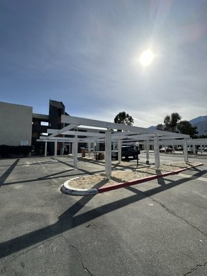 New Mojave Blue Carports - In this project, we demoed out old rotted carports and built 9 new ones. New Mojave Blue Carports - In this project, we demoed out old rotted carports and built 9 new ones.