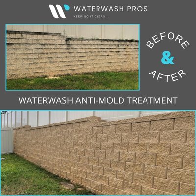 WATERWASH ANTI-MOLD TREATMENT - BENEFITS OF WATERWASH ANTI-MOLD TREATMENT
• Removes and prevents stains caused by algae, mold, and mildew
• Eco & pet friendly
• Easier routine cleaning
• Reduces surface deterioration & wear
• Assures longer lasting beauty & value
Check out the amazing difference between WATERWASH ANTI-MOLD TREATMENT - BENEFITS OF WATERWASH ANTI-MOLD TREATMENT
• Removes and prevents stains caused by algae, mold, and mildew
• Eco & pet friendly
• Easier routine cleaning
• Reduces surface deterioration & wear
• Assures longer lasting beauty & value
Check out the amazing difference between