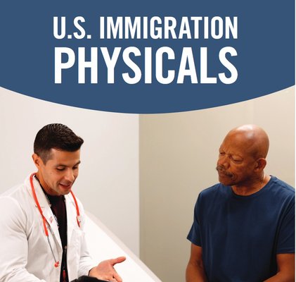 Immigration Medical Exam - An Immigration Medical Exam (Form I-693) is a required health examination for individuals applying for a U.S. Green Card or adjustment of status. The exam is performed by a USCIS-designated civil surgeon to confirm that the applicant meets the health requirements for U.S. immigration.
Our clinic provides a fast, compliant, and confidential immigration physical exam that includes review of medical history, verification of required vaccinations, and screening tests as required by U.S. immigration guidelines.
During the visit, our certified medical provider completes Form I-693 (Report of Medical Examination and Vaccination Record) and prepares the official sealed envelope required for submission to USCIS with the Green Card application.
We focus on providing a simple and efficient experience, helping applicants complete their immigration medical requirements quickly and accurately so they can move forward with their immigration process. Immigration Medical Exam - An Immigration Medical Exam (Form I-693) is a required health examination for individuals applying for a U.S. Green Card or adjustment of status. The exam is performed by a USCIS-designated civil surgeon to confirm that the applicant meets the health requirements for U.S. immigration.
Our clinic provides a fast, compliant, and confidential immigration physical exam that includes review of medical history, verification of required vaccinations, and screening tests as required by U.S. immigration guidelines.
During the visit, our certified medical provider completes Form I-693 (Report of Medical Examination and Vaccination Record) and prepares the official sealed envelope required for submission to USCIS with the Green Card application.
We focus on providing a simple and efficient experience, helping applicants complete their immigration medical requirements quickly and accurately so they can move forward with their immigration process.