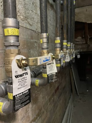 Emergency, gas re-pipe - Updated multiple gas lines in two mechanical rooms due to multiple gas leaks, causing emergency situation for building. We got in and out as quick as possible using mega press fittings. Emergency, gas re-pipe - Updated multiple gas lines in two mechanical rooms due to multiple gas leaks, causing emergency situation for building. We got in and out as quick as possible using mega press fittings.