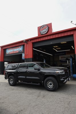 Chevy Colorado with a new wheel and tire package!! - This Chevy Colorado came in for the full experience! It received a new set of Method Wheels MR305s and a new set of Falken Tires! A wheel alignment was also performed to maximize fuel efficiency as well as tire. This truck is ready to start the year right! 😎🔥